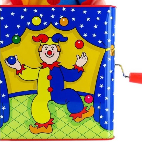 Vintage 1997 Schylling Original Jester Clown Jack In The Box Musical Wind Up Toy - Picture 6 of 12